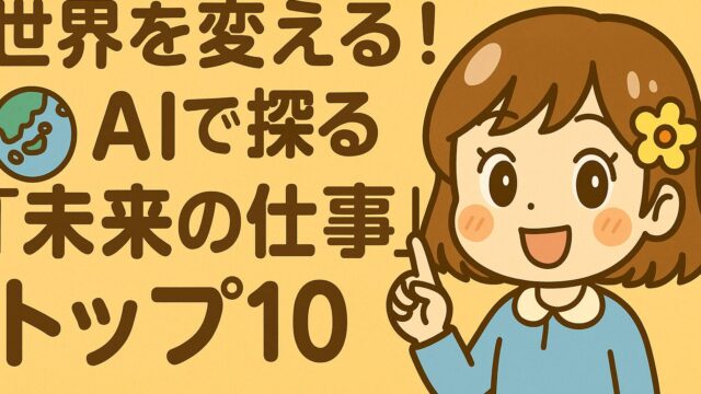 もこあい先生が解説する、AI時代に登場する未来の仕事トップ10と将来に向けた学習計画