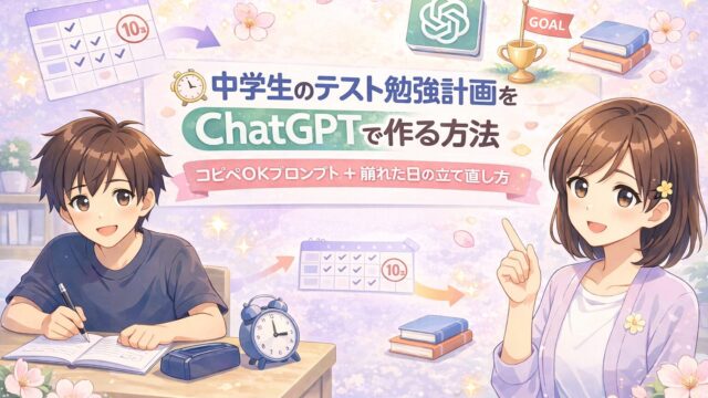 勉強計画が崩れて落ち込みそうな中学生に、やさしく立て直し方を伝えるもこあい先生の挿絵