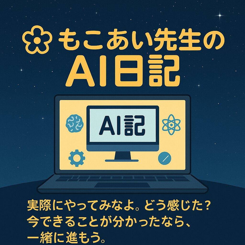 もこあい先生のAI日記