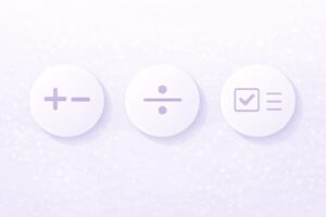 数学の見直しで重点的に確認する3ポイントを示す図