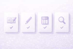 4タイプごとの最小対策を1つずつ示したまとめ図