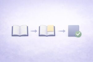 ヒント付き想起からヒントなし想起へ移行する手順を示す図