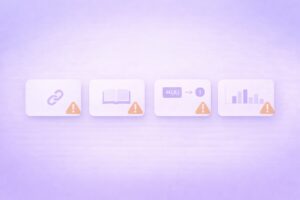 URLだけや図表出典なしなど参考文献の減点ミスをまとめたカード