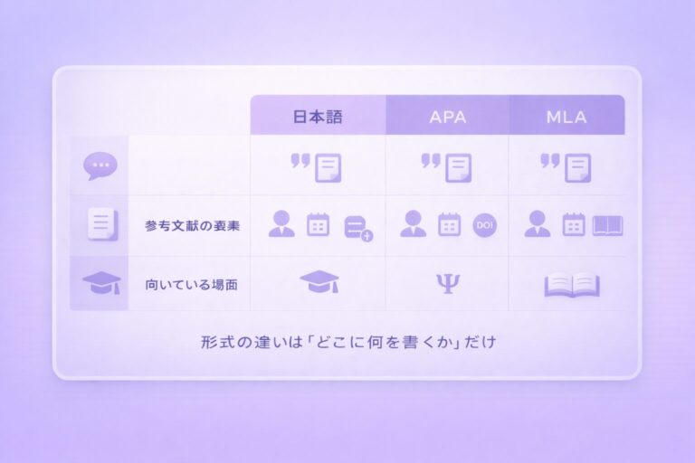 📚大学の参考文献の書き方まとめ｜APA/MLA/日本語（コピペOK）＋引用ルール｜もこあい先生のAI日記