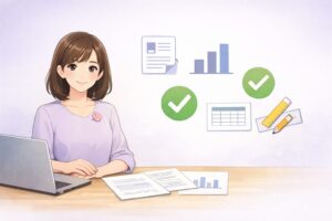 大学レポートの図表で減点しないための見やすいルール7つをまとめたアイキャッチ