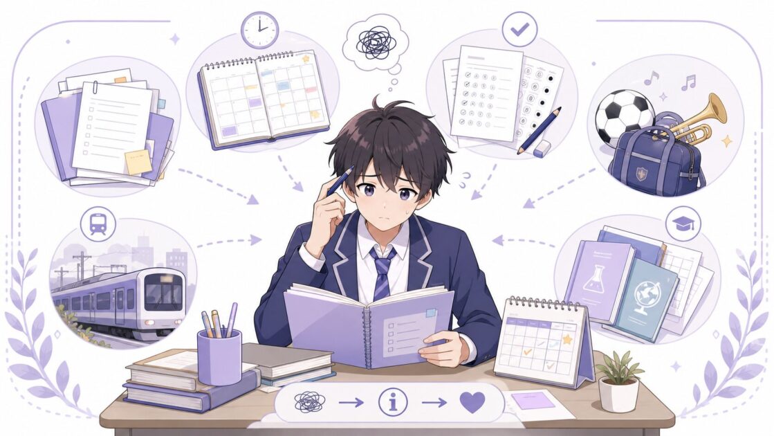 高校生の新学期に勉強が空回りしやすい理由を整理した図