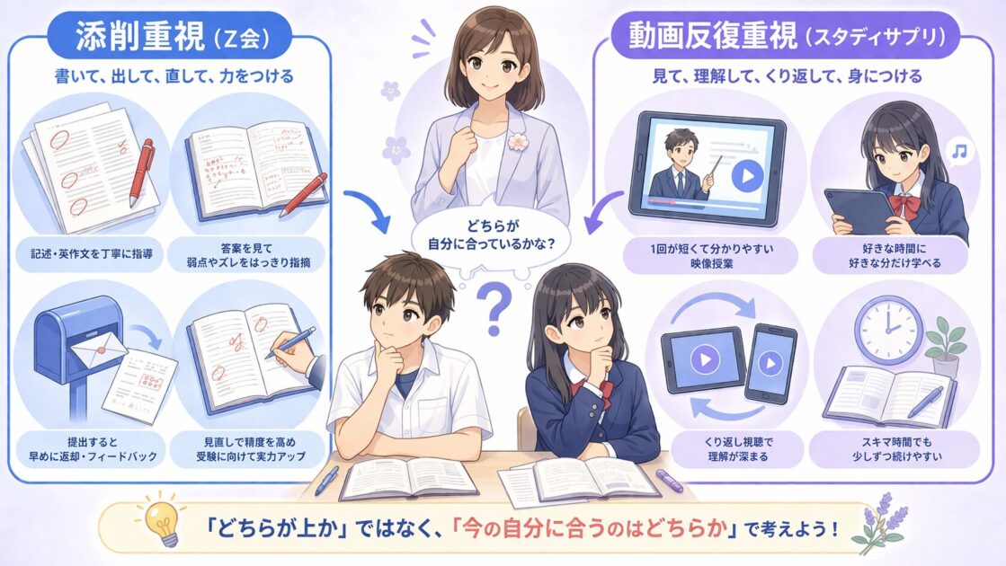 英語長文では単語だけでなく文のつながりや指示語や筆者の主張を追う必要があることを示す図