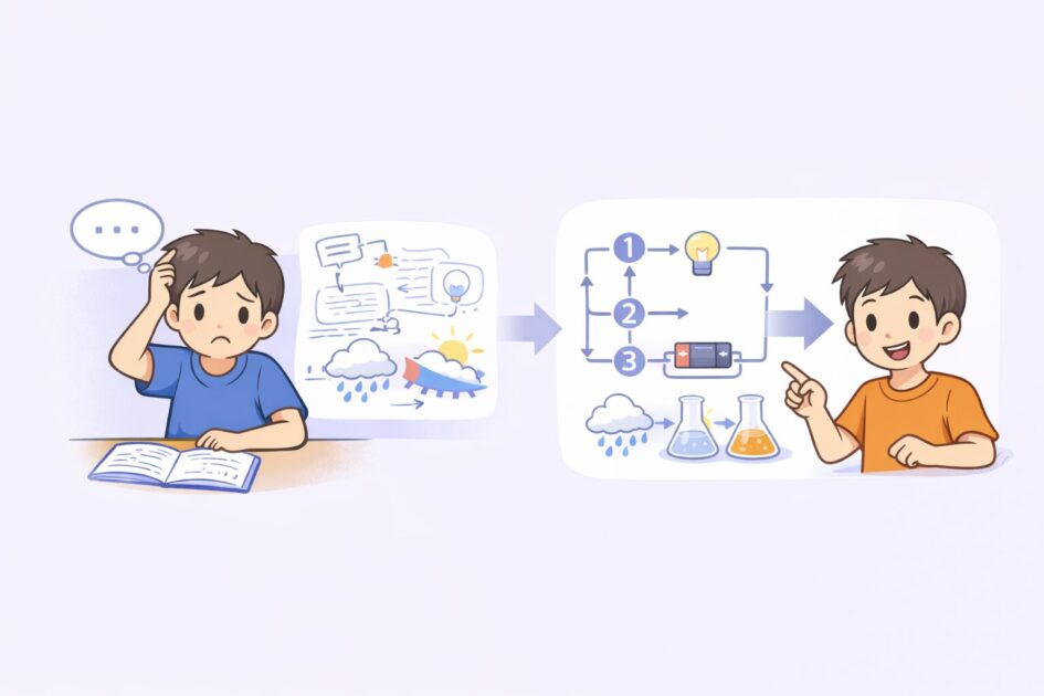 å¥å€ªãçç§ã®è³ªåããããŸãã«ããŠã€ãŸããèãæ¹ãå€ããŠæŽçãããããªãæµãã瀺ããæ¿çµµ