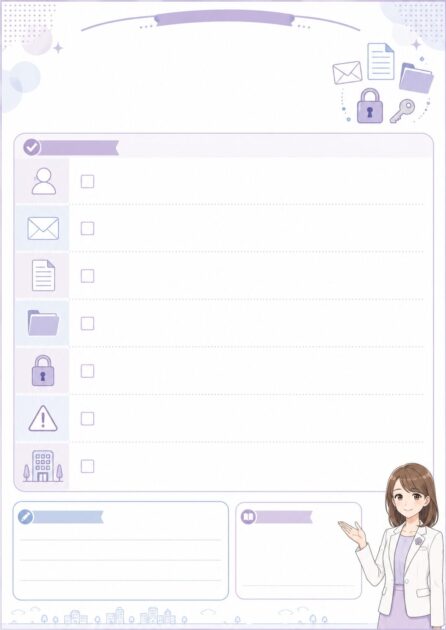仕事でAIを使う前に個人情報や会社情報を入力していないか確認するA4チェックシート