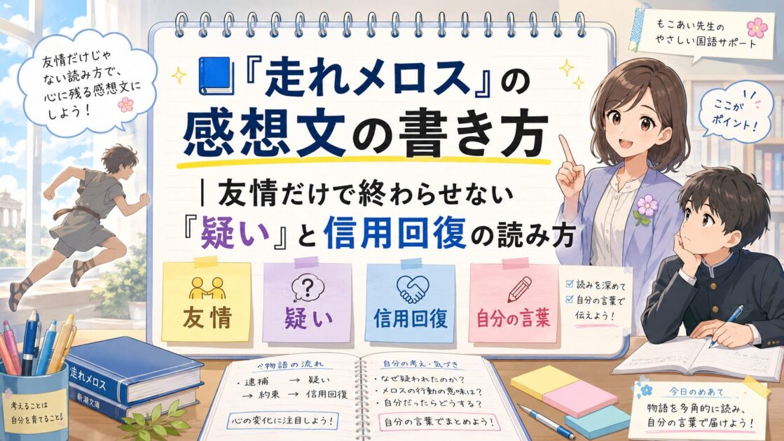 走れメロスの感想文を友情だけで終わらせず疑いと信用回復から考える記事のアイキャッチ