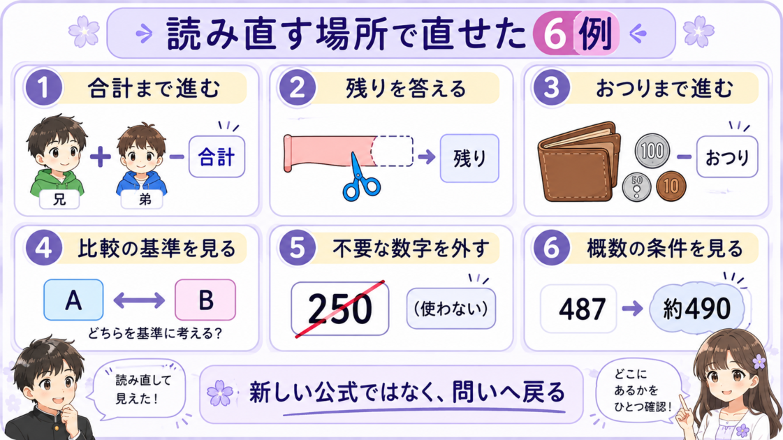 問いや主語や答え方を確認するだけで直せた中1文章題の6例