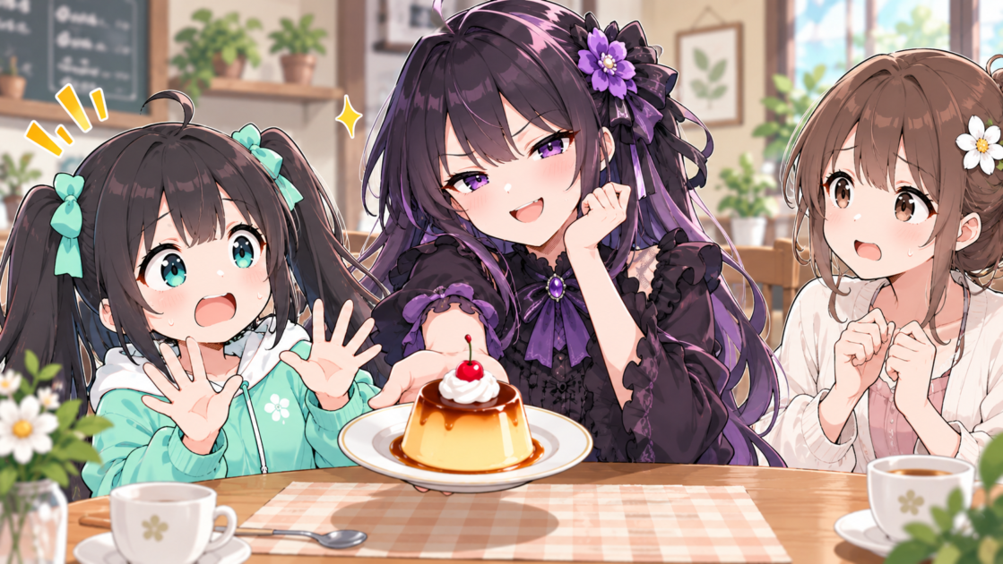 プリンを差し出してもこコトネを困らせる悪もこあい先生