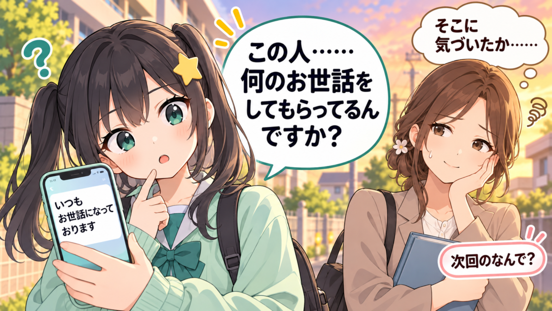 「いつもお世話になっております」を見て何のお世話なのか疑問に思うもこコトネ